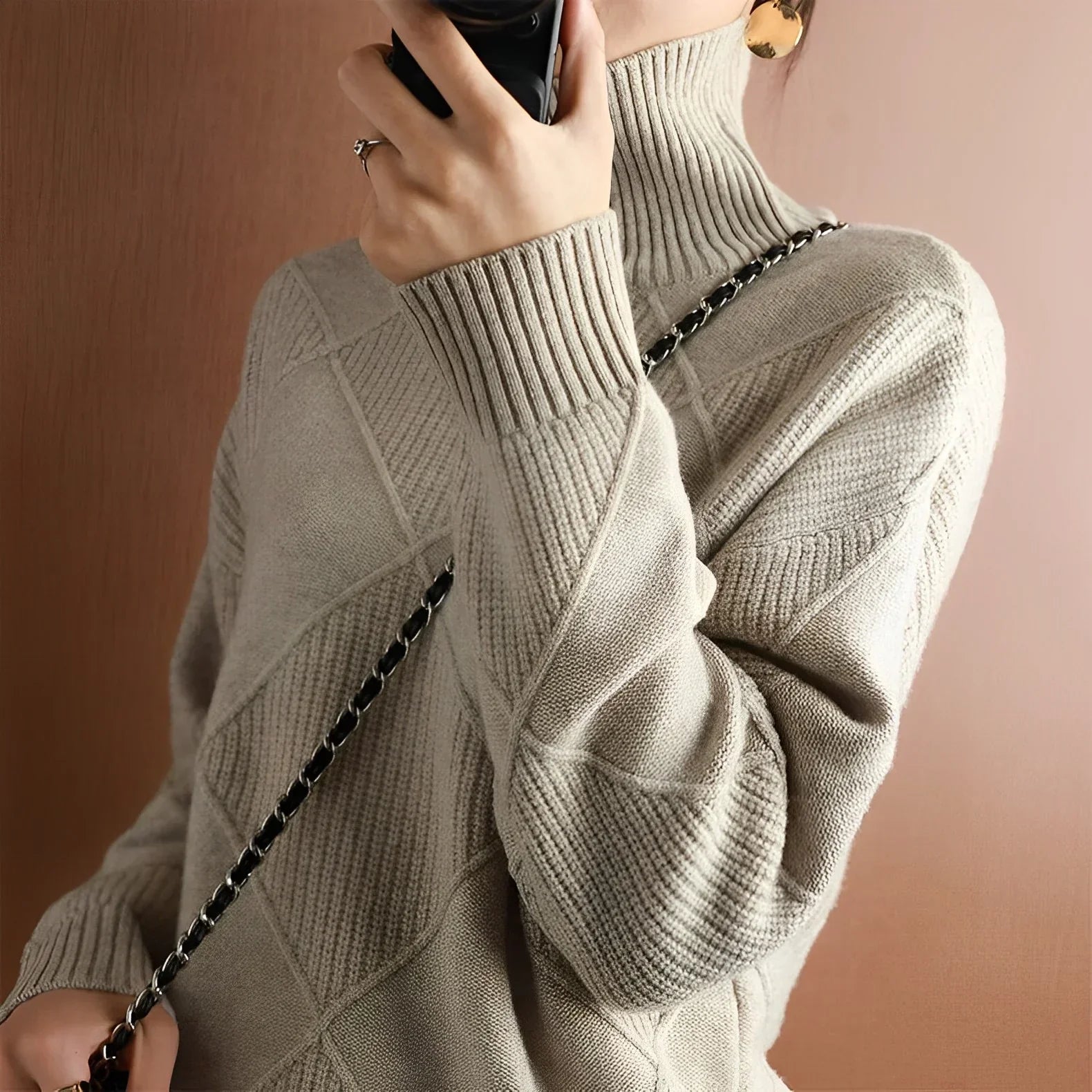 Marcelle | Jersey de Cuello Alto Suave