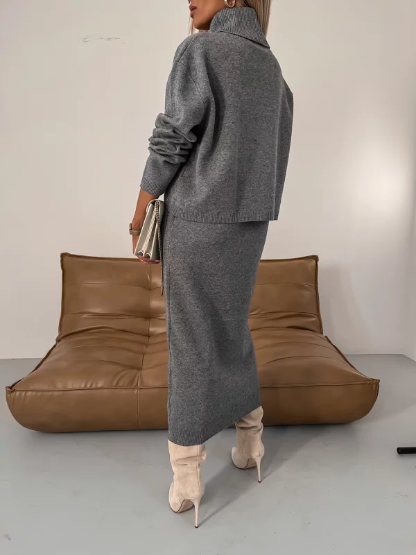 Nicole | Conjunto de Punto con Vestido Midi