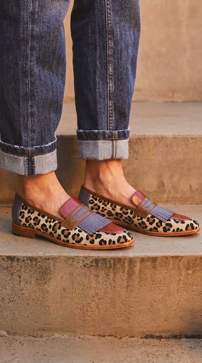 Zelda | Mocasines Elegantes Leopardo