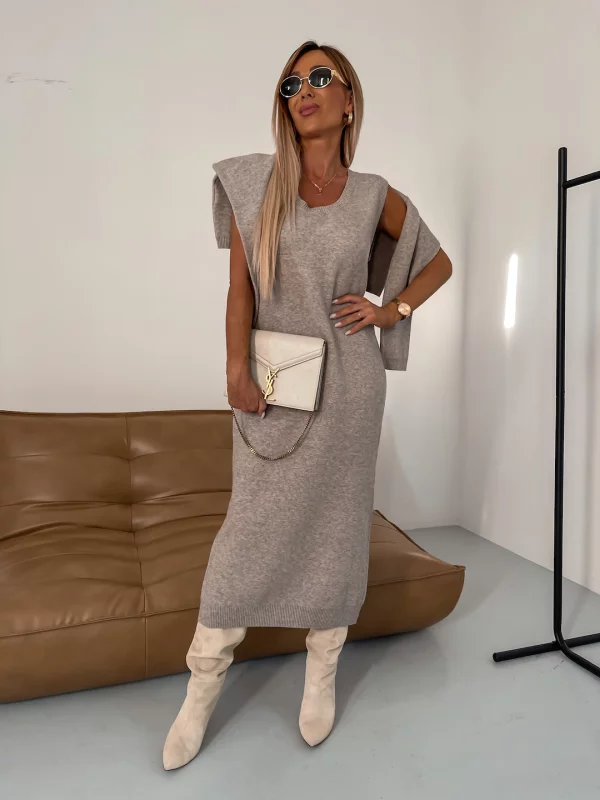 Nicole | Conjunto de Punto con Vestido Midi