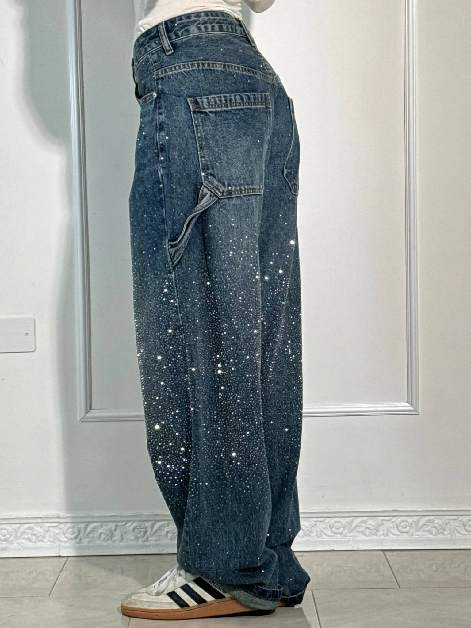 Gertrud | Jeans con Detalles Brillantes