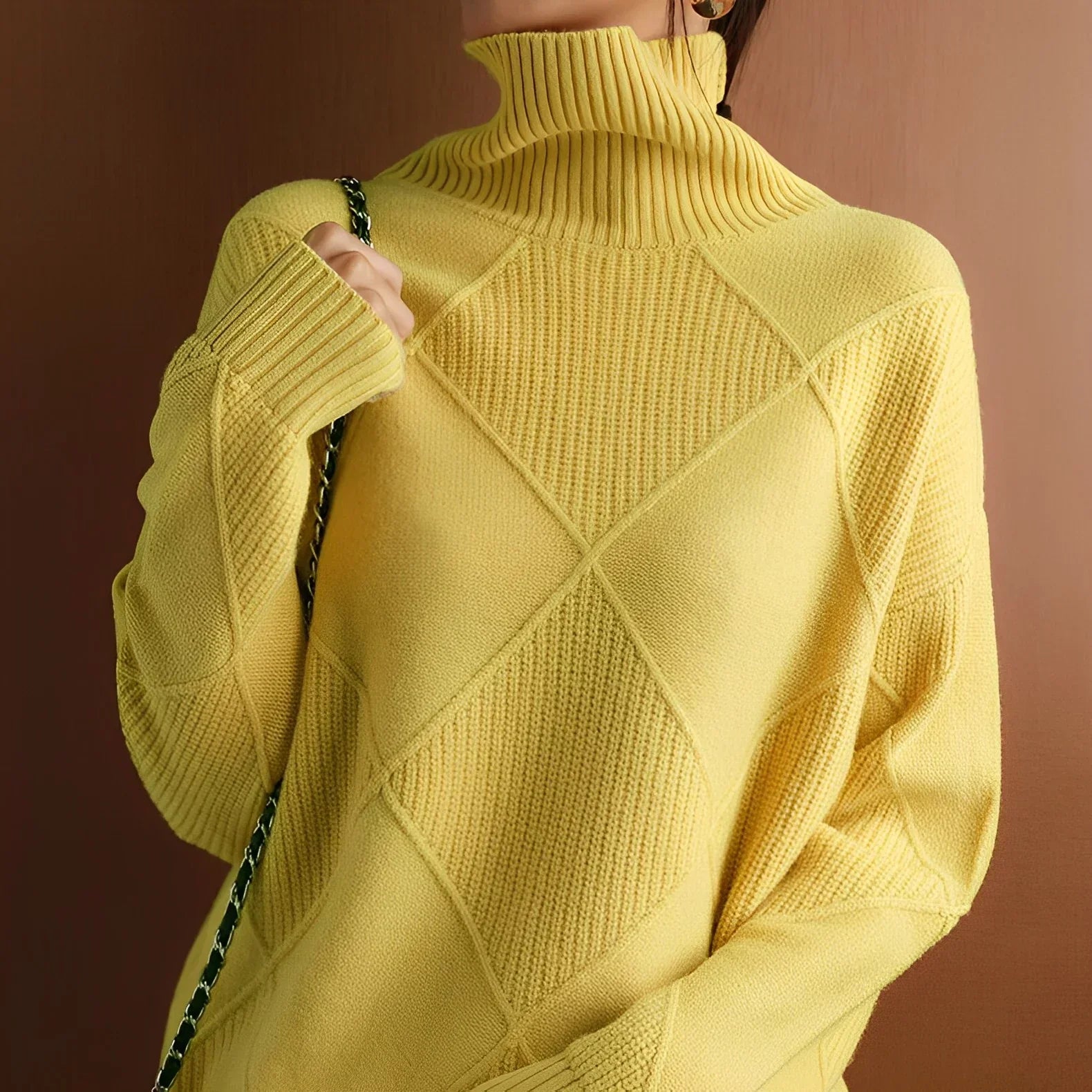 Marcelle | Jersey de Cuello Alto Suave