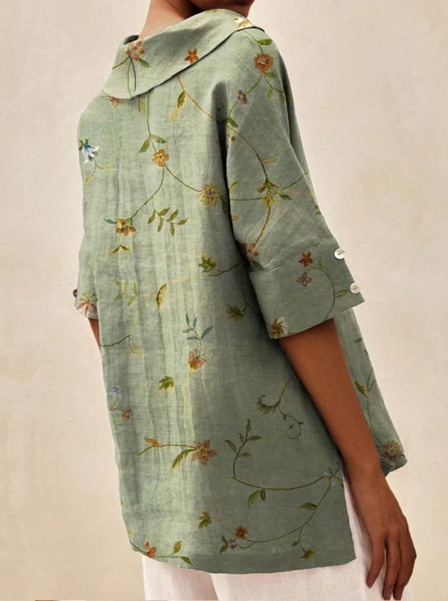 Andrea | Top Escote en V Estampado
