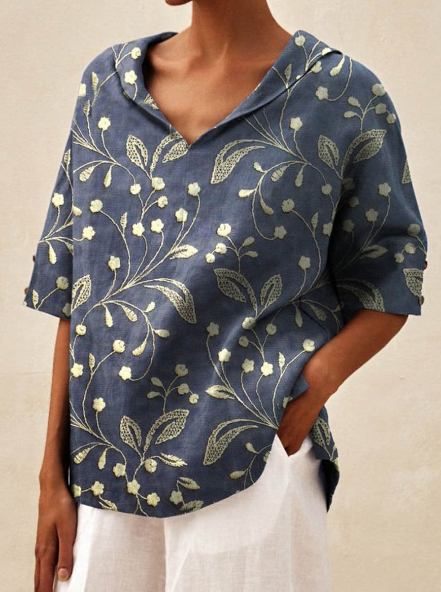 Andrea | Top Escote en V Estampado