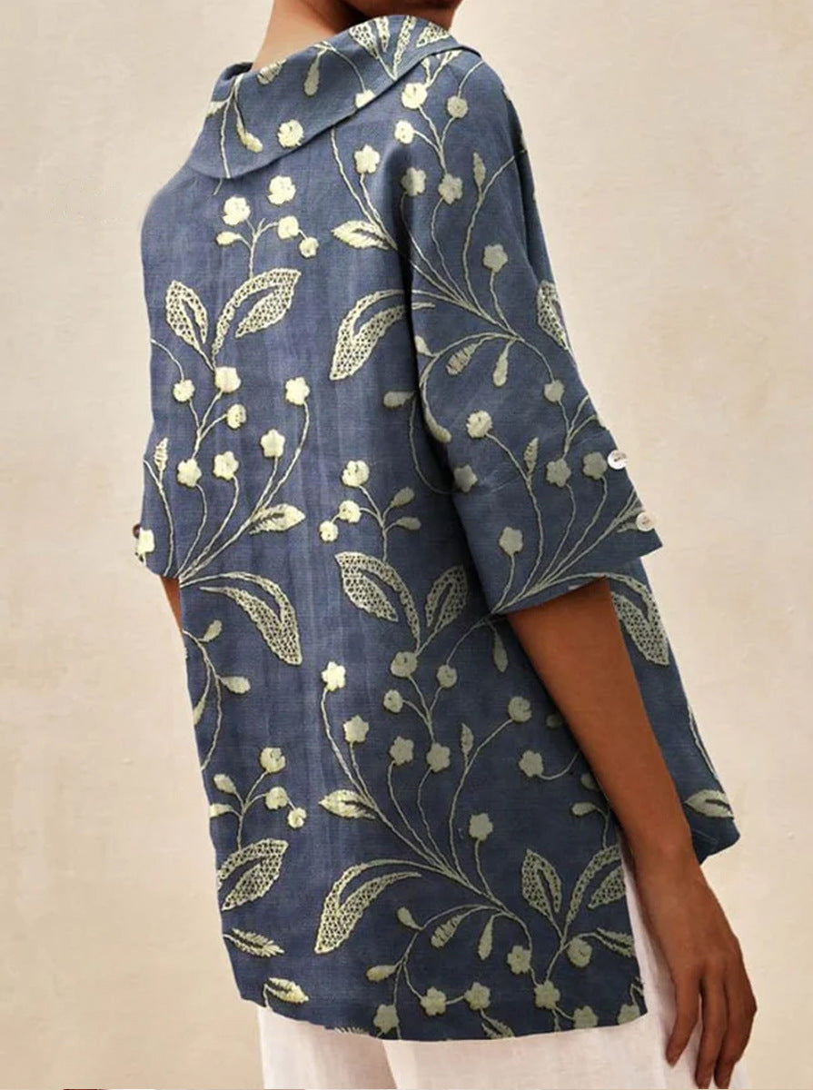 Andrea | Top Escote en V Estampado