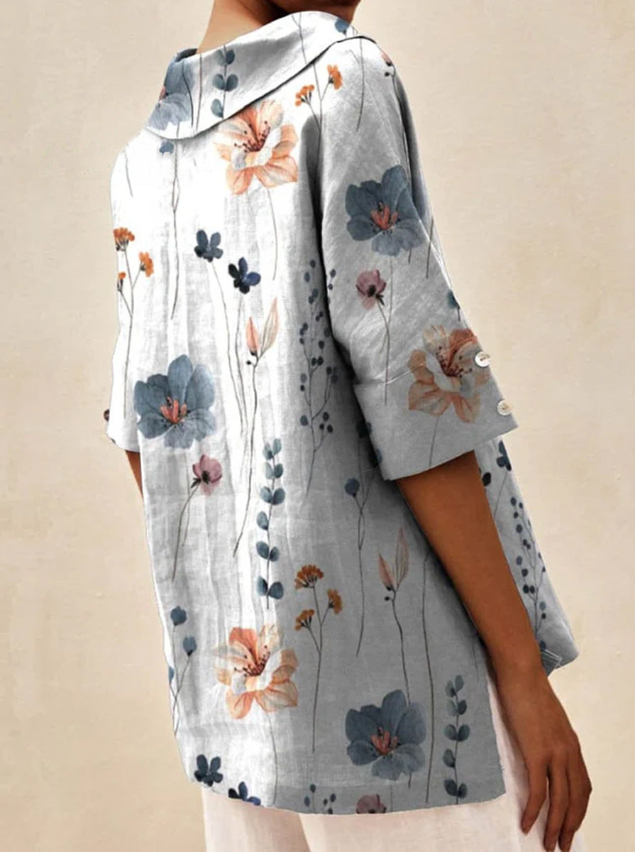 Andrea | Top Escote en V Estampado