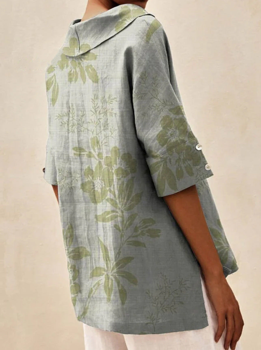 Andrea | Top Escote en V Estampado