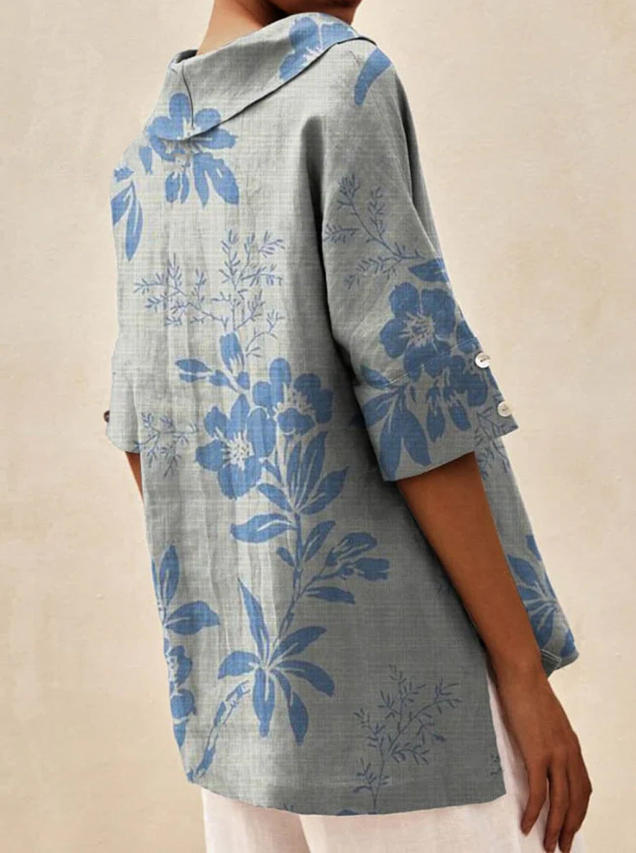 Andrea | Top Escote en V Estampado