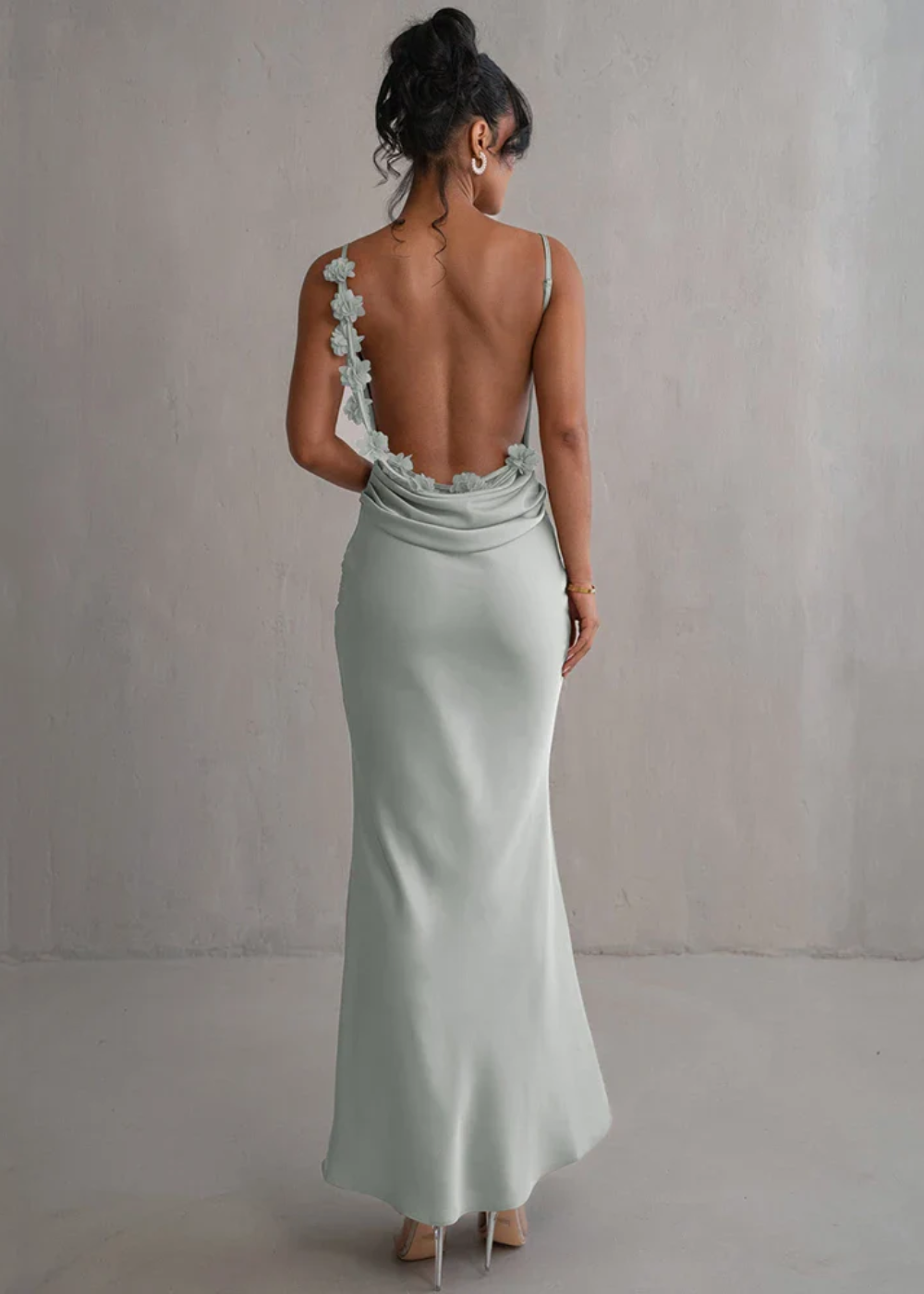 Delilah | Vestido Maxi Espalda Floral