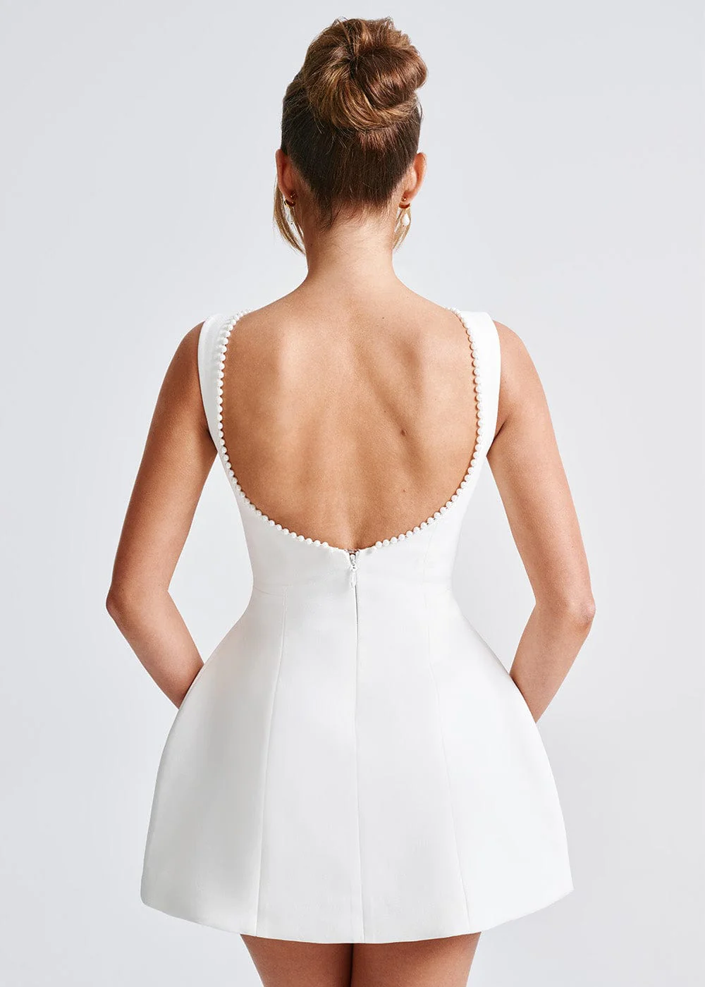Carla | Vestido Mini Perla con Lazo