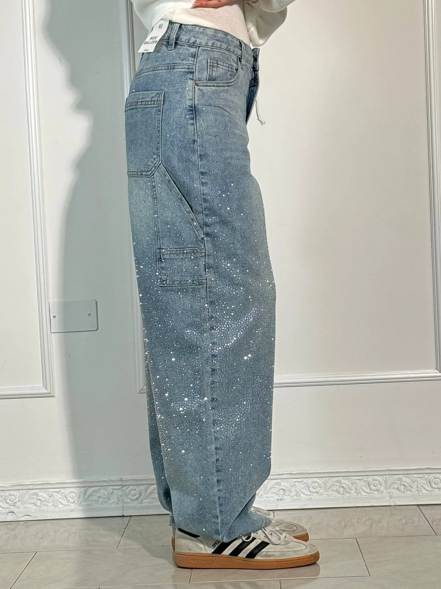 Gertrud | Jeans con Detalles Brillantes