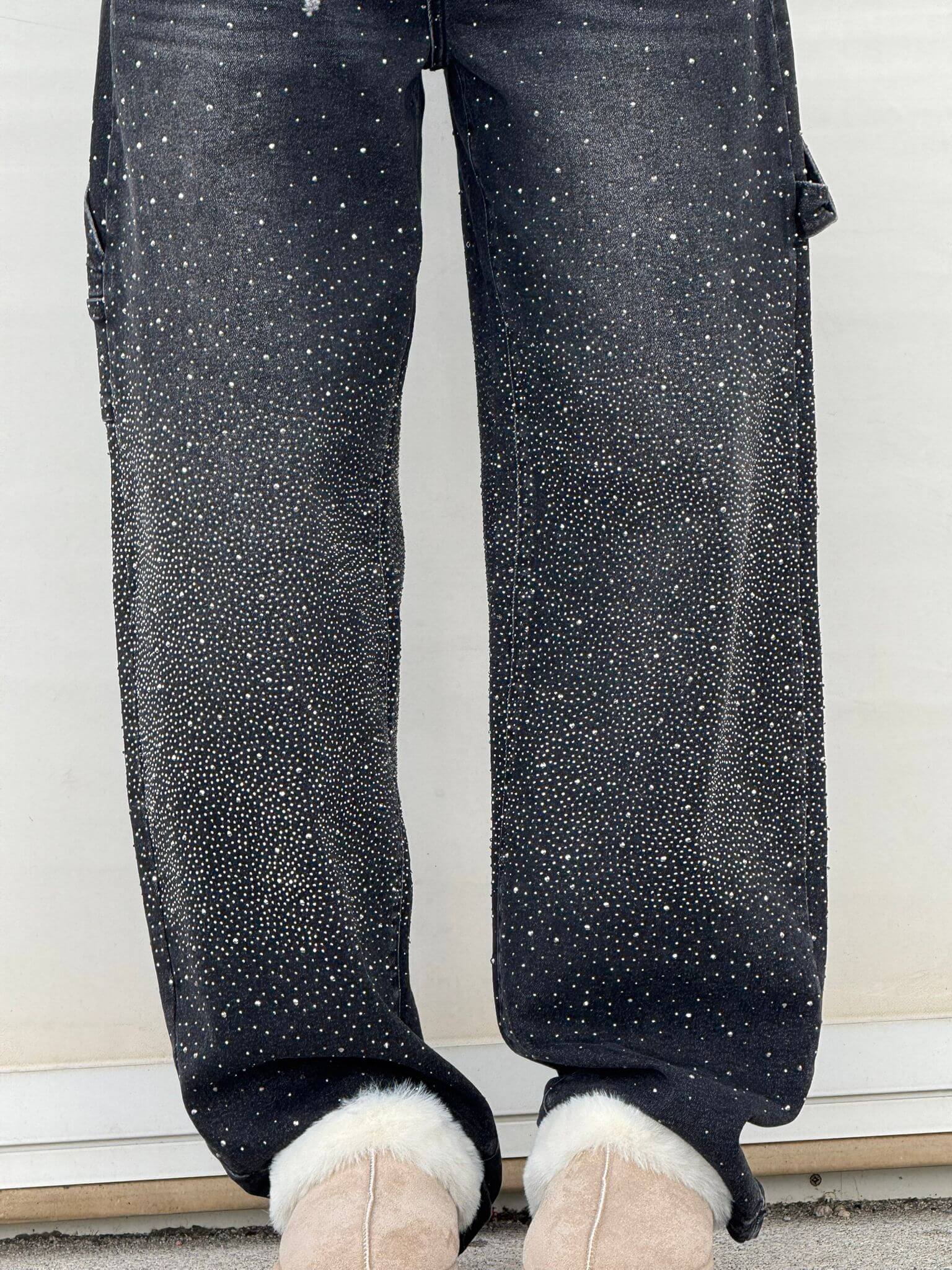 Gertrud | Jeans con Detalles Brillantes