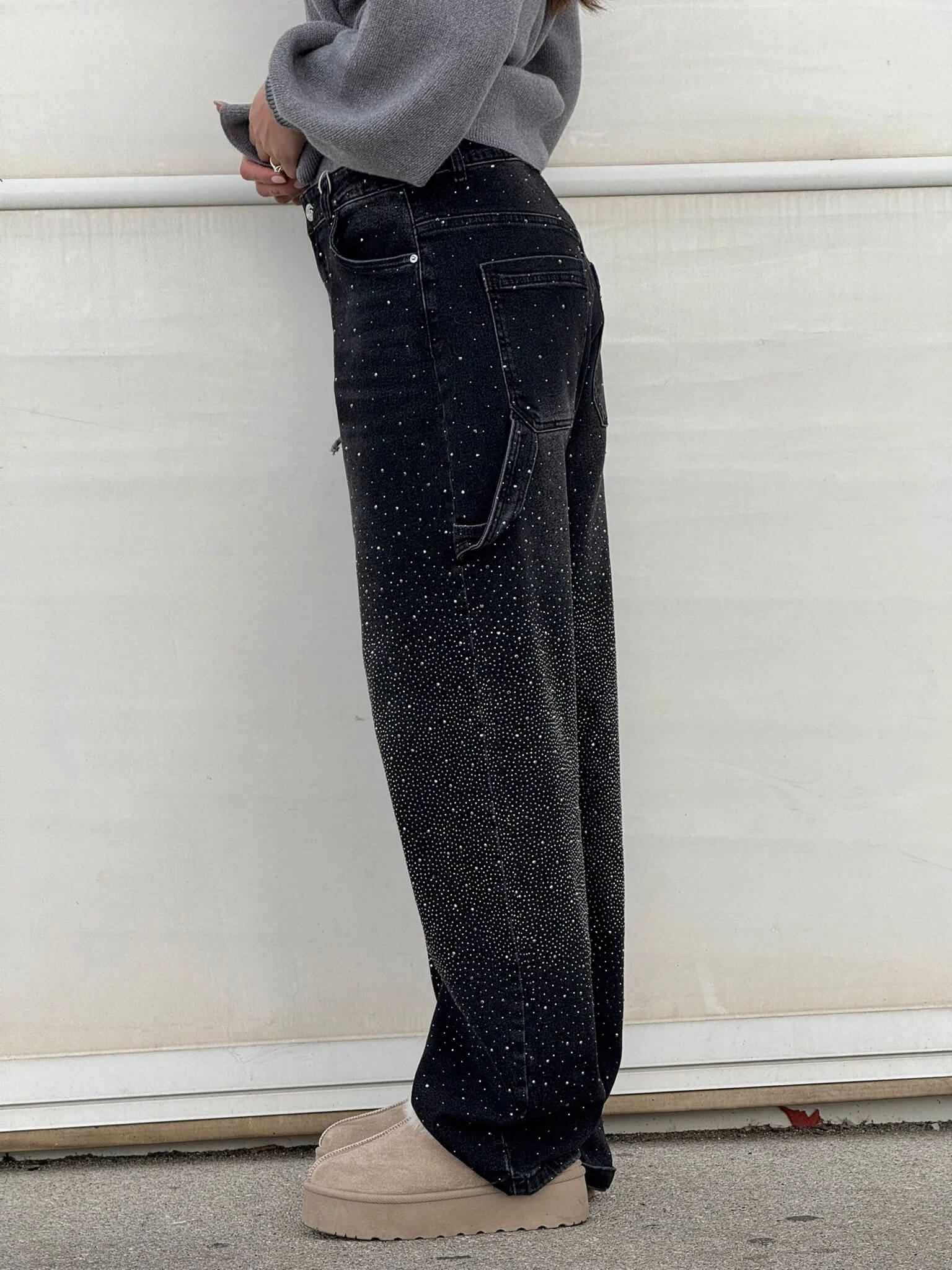 Gertrud | Jeans con Detalles Brillantes