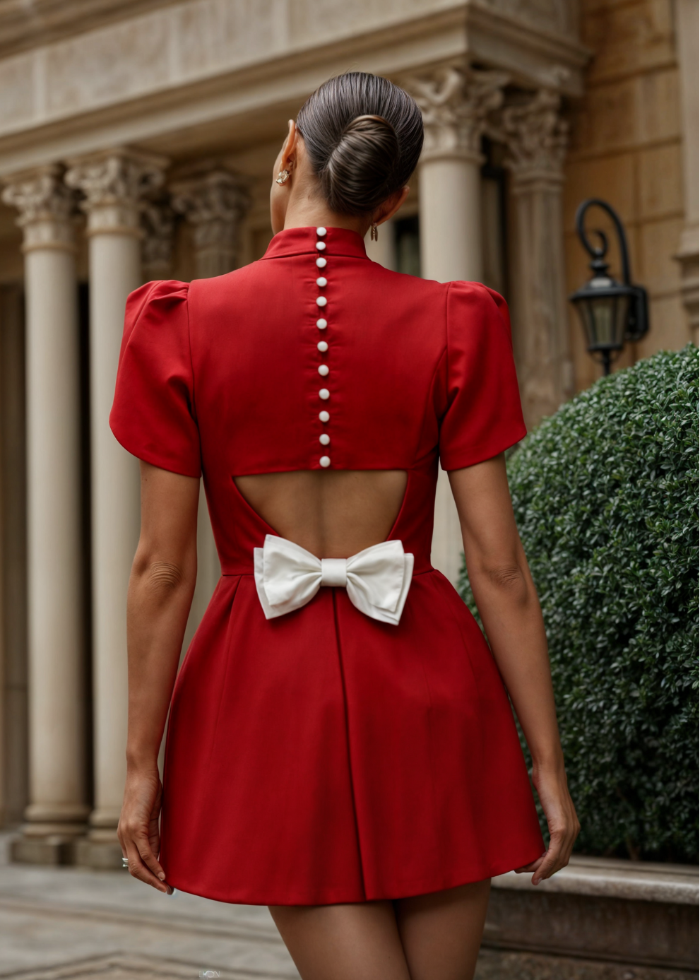 Leah | Vestido Mini con Lazo