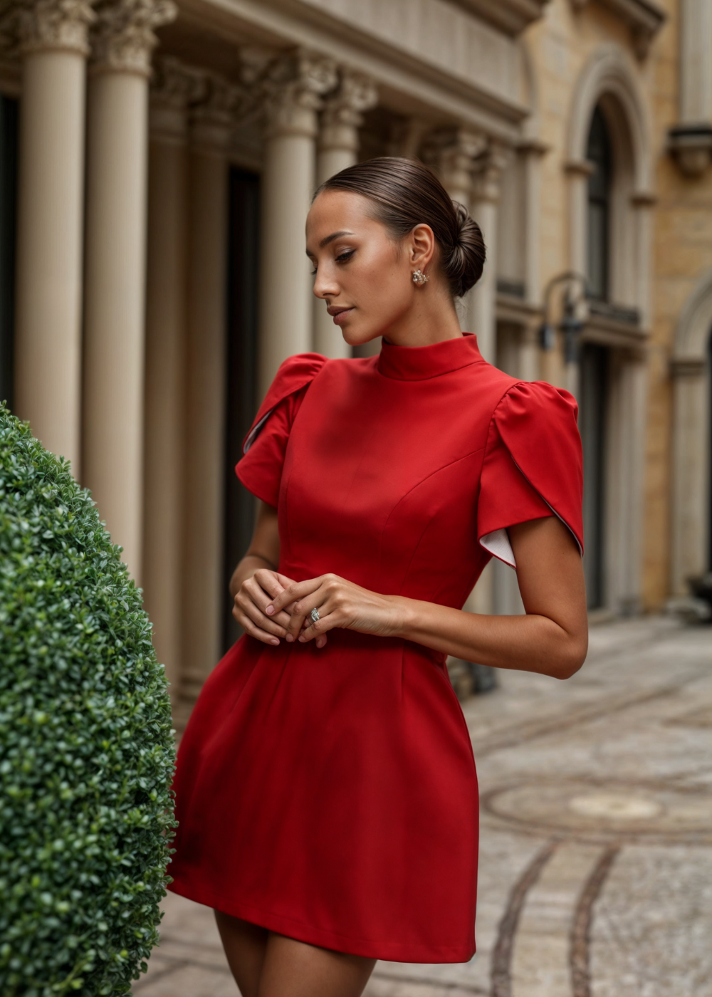 Leah | Vestido Mini con Lazo