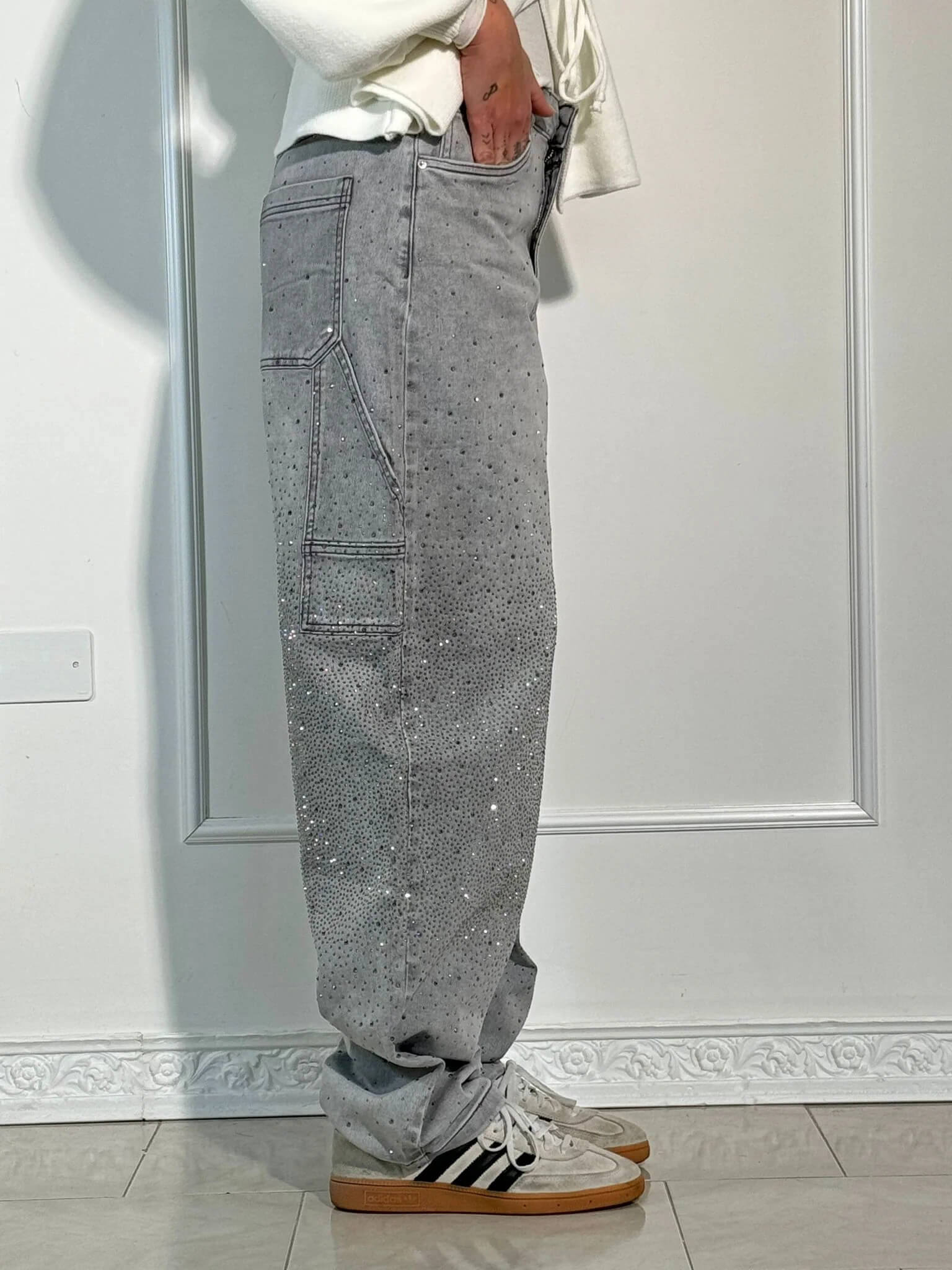 Gertrud | Jeans con Detalles Brillantes