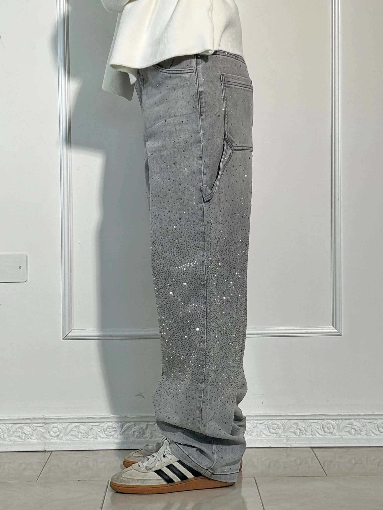 Gertrud | Jeans con Detalles Brillantes