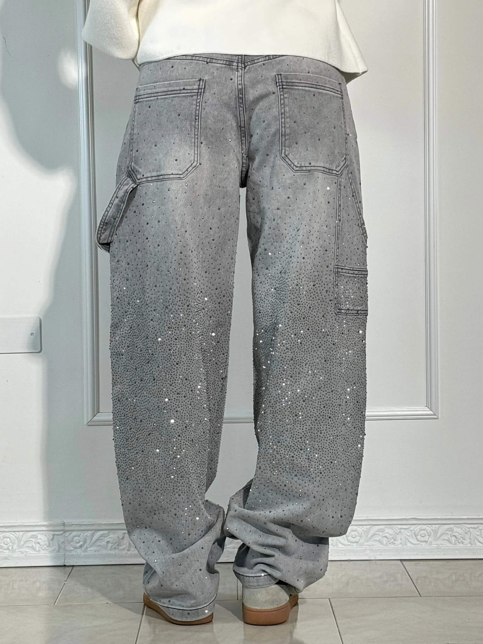 Gertrud | Jeans con Detalles Brillantes