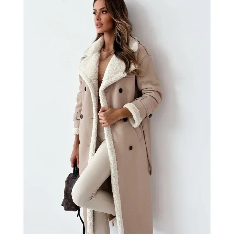 Monroe | Abrigo Trench con Forro Teddy