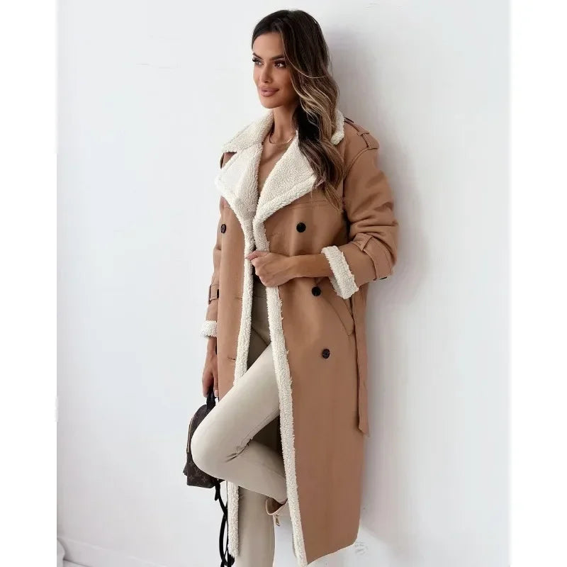 Monroe | Abrigo Trench con Forro Teddy