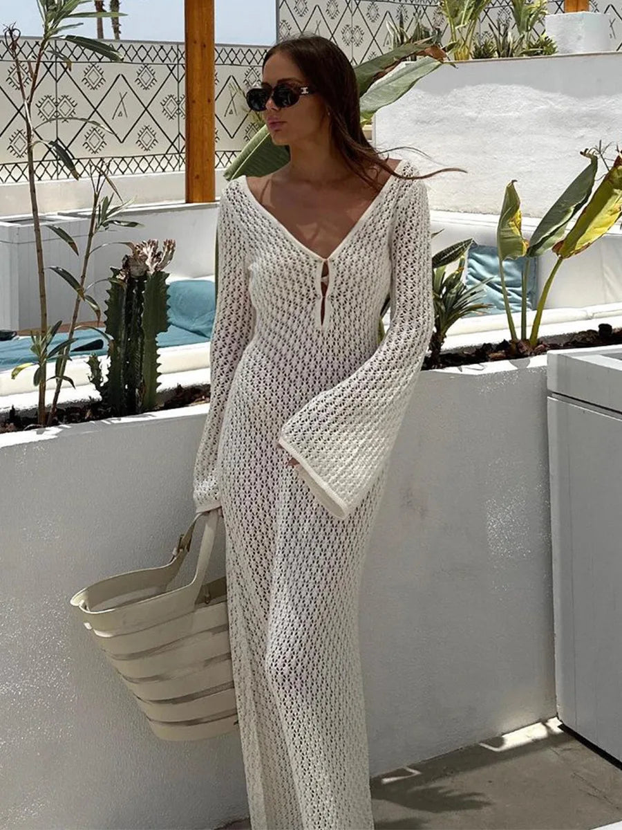 Mia | Vestido Transparencias Elegante