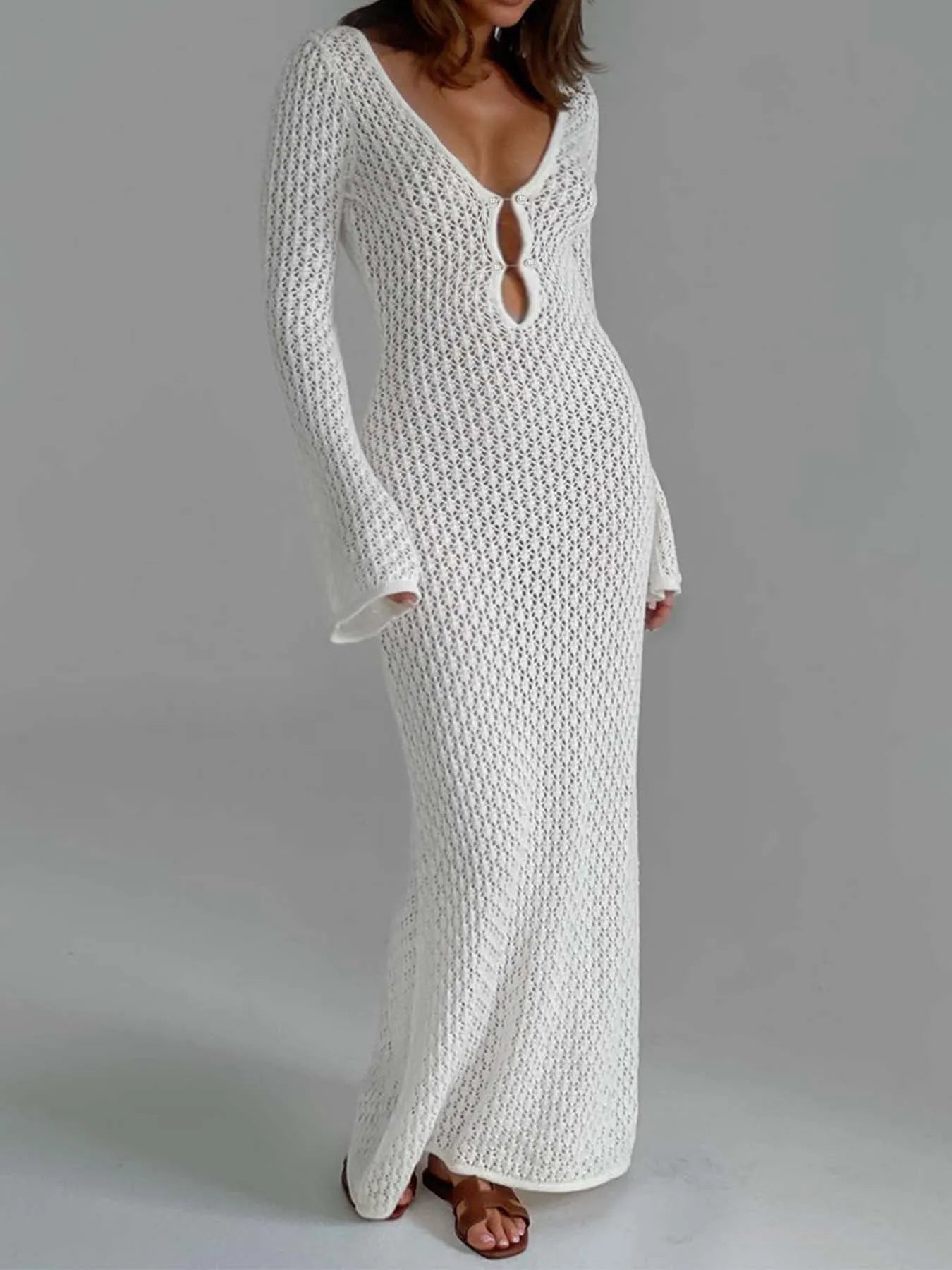 Mia | Vestido Transparencias Elegante