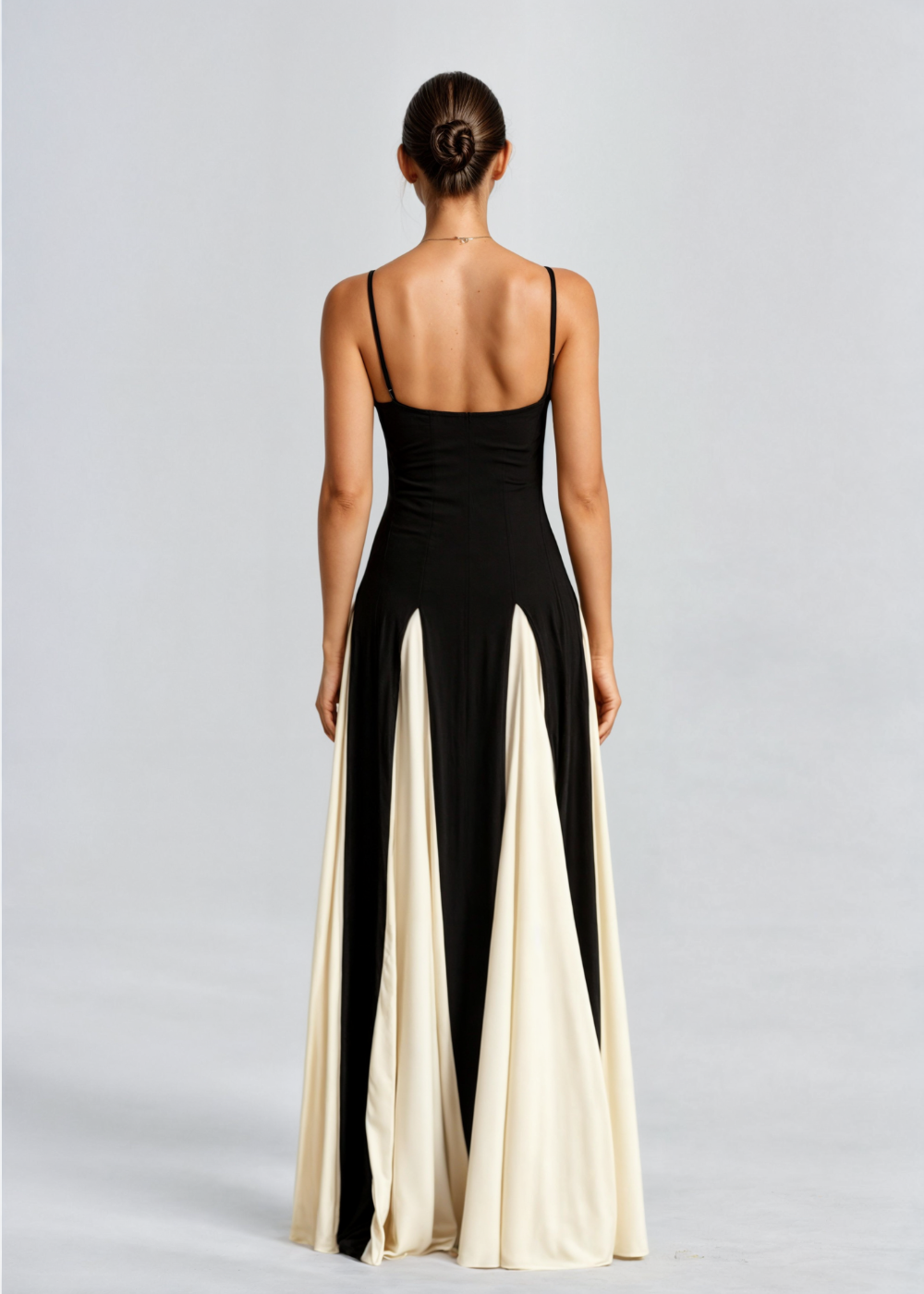 Selene | Vestido Maxi Bicolor de Gala