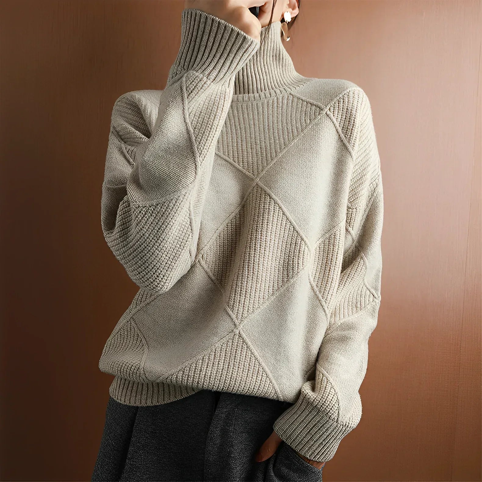 Marcelle | Jersey de Cuello Alto Suave