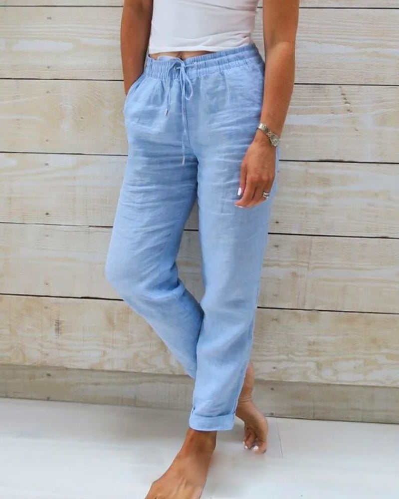 Beatrice | Pantalón Fluido de Pierna Ancha