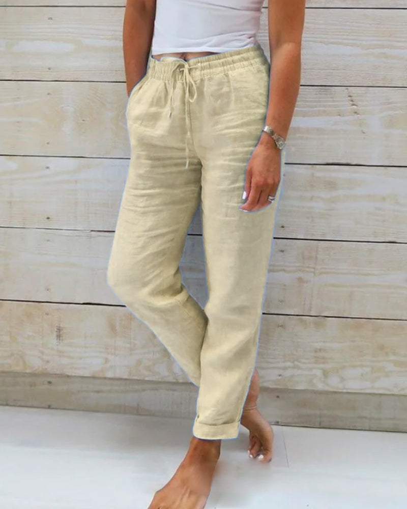Beatrice | Pantalón Fluido de Pierna Ancha