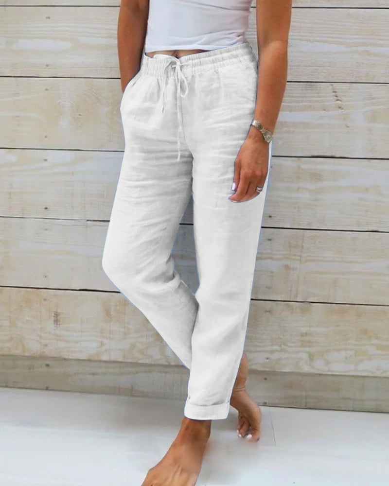 Beatrice | Pantalón Fluido de Pierna Ancha