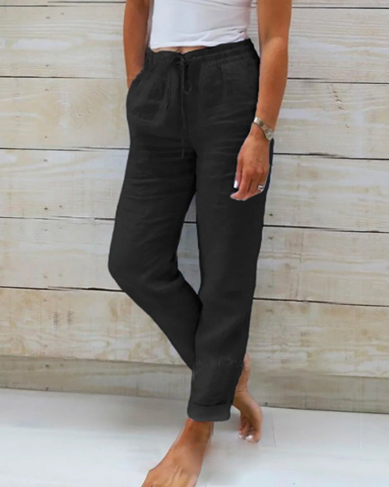 Beatrice | Pantalón Fluido de Pierna Ancha