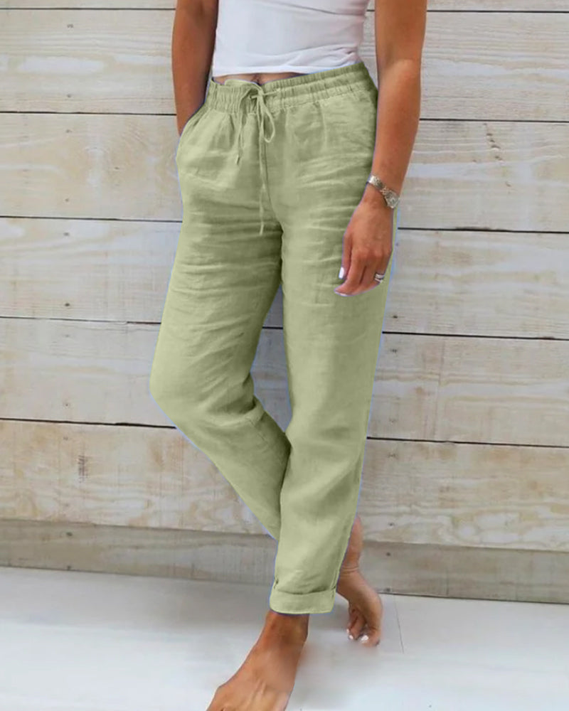 Beatrice | Pantalón Fluido de Pierna Ancha